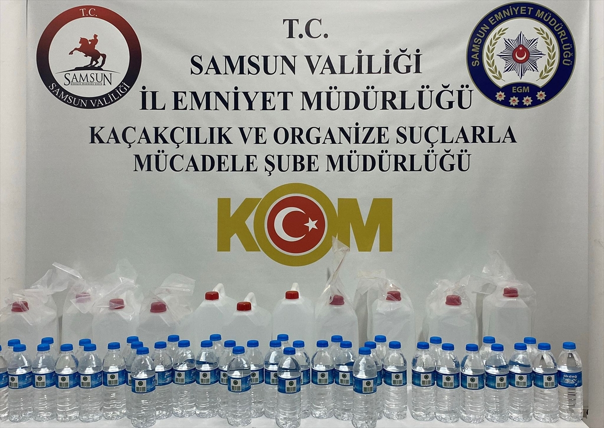 Samsun'da Kaçak İçki Operasyonu Polisi Harekete Geçirdi