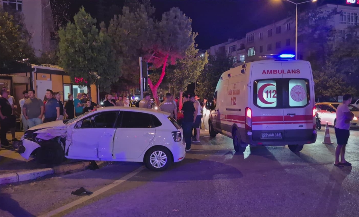 Edirne'de Trafik Kazası Korku Dolu Anlar Yaşattı