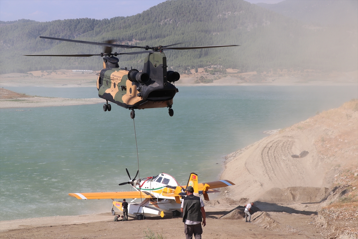 Burdur'da Kaza Kırıma Uğrayan Uçak Kurtarma Operasyonu