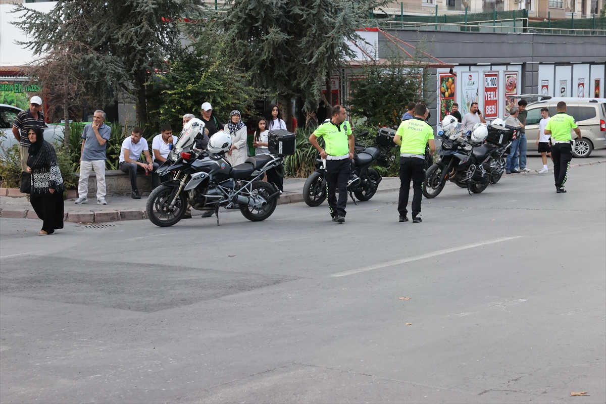 Kayseri'de Motosiklet Kazası Şoku