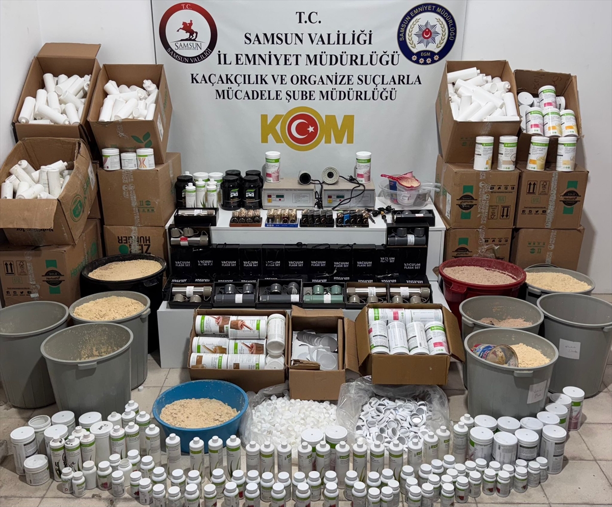 Samsun'daki Şok Operasyon: Sahte Zayıflama Ürünleri Deposu Ortaya Çıktı