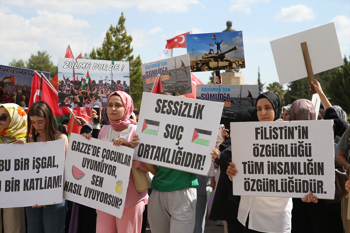 Adıyaman Üniversitesinde Gazze Yürüyüşü: Binlerce Ses Tek Yürek Oldu