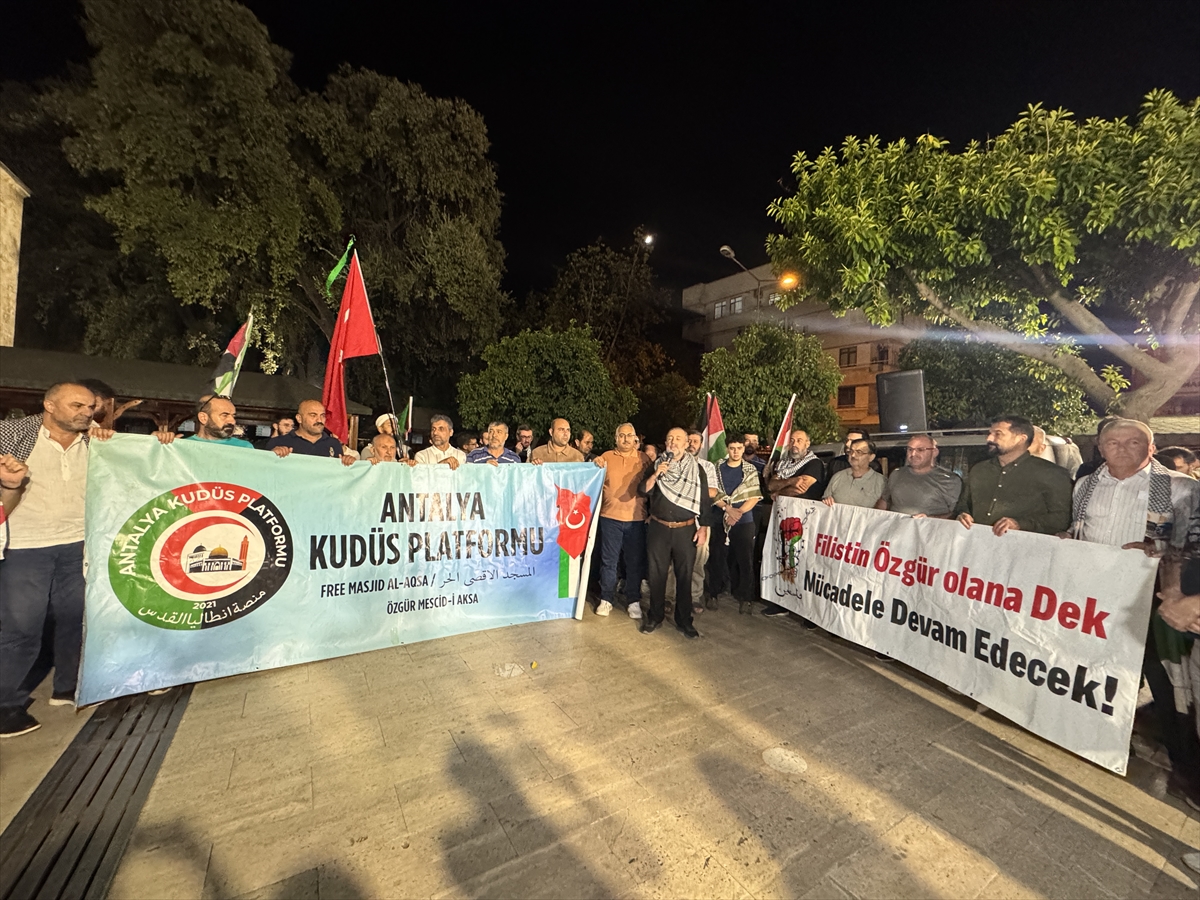 Antalya ve Burdur'da İsrail'e Karşı Birlik Çağrısı