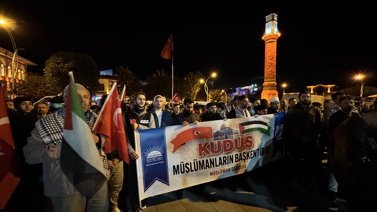 Samsun ve Çorum'dan İsrail'e Büyük Tepki