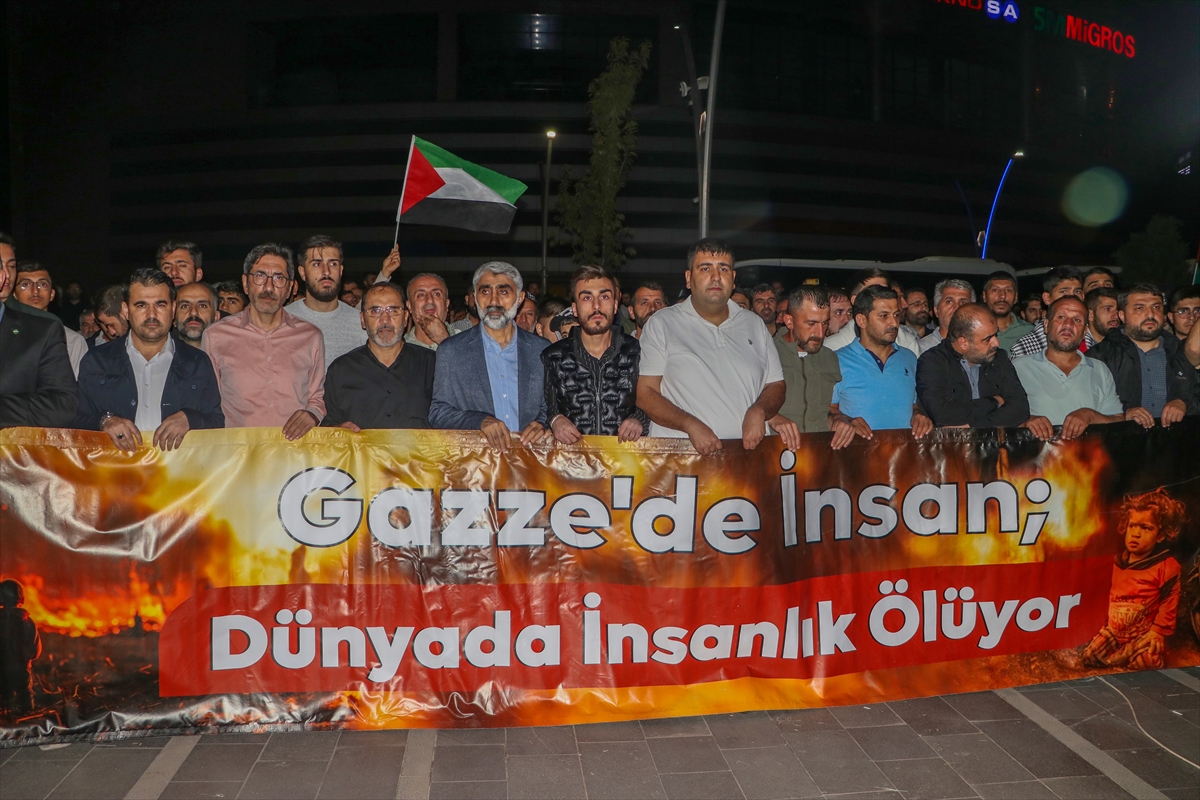 Diyarbakır ve Mardin'de İsrail'e Tepki! Gazze İçin Büyük Protesto