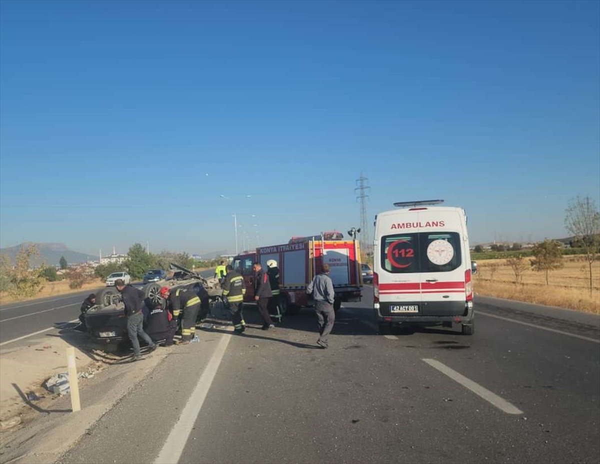 Konya'da Nefes Kesen Kaza 3 Kişiyi Yaraladı