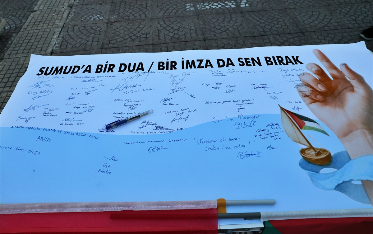 Samsun'da İsrail'e Tepki: Küresel Sumud Filosu'na Destek Yağdı