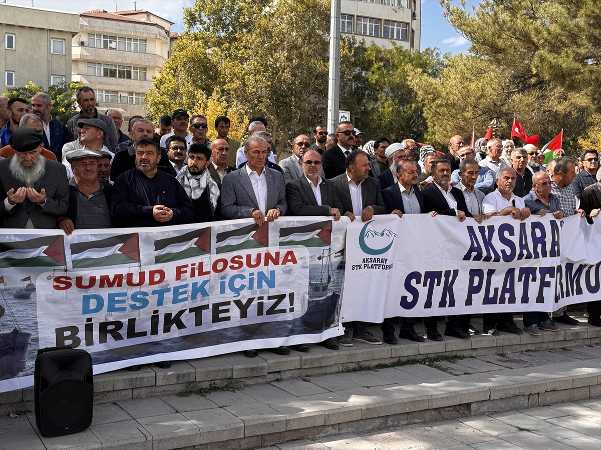 Aksaray'da Büyük Protesto: İsrail'in Filoya Saldırısı Tepki Topladı