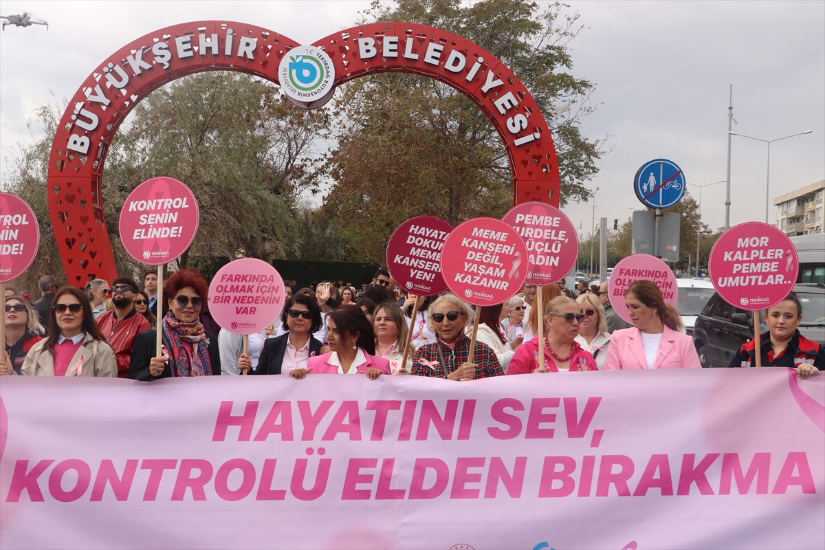 Tekirdağ'da Meme Kanseri İçin Anlamlı Yürüyüş: Pembe Festival