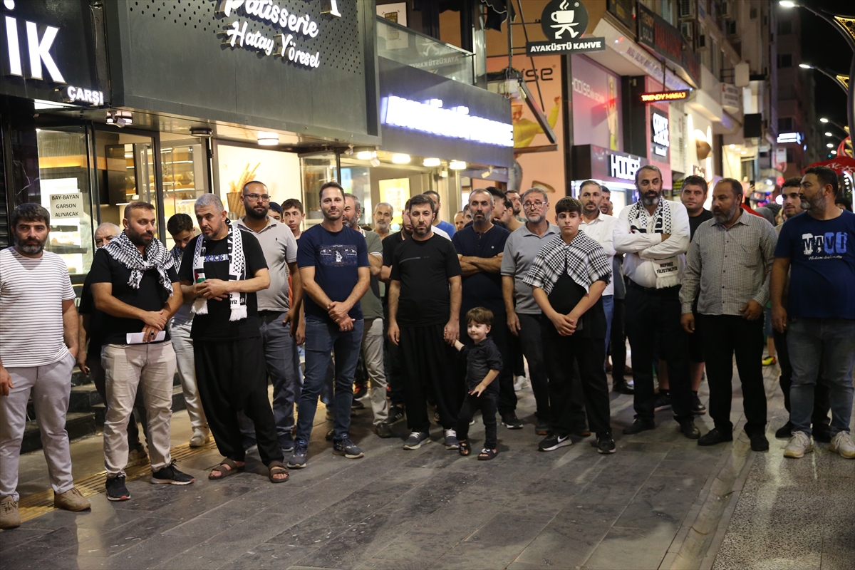 Hatay'da Küresel Sumud Filosu'na Yönelik Saldırı Protesto Edildi