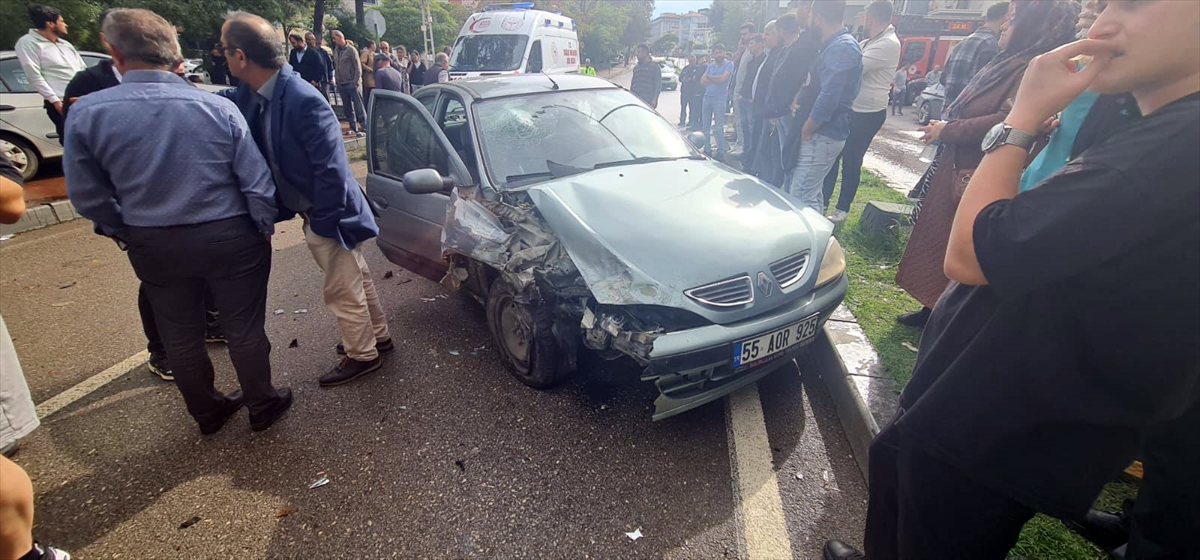 Samsun'da Korkutan Kaza