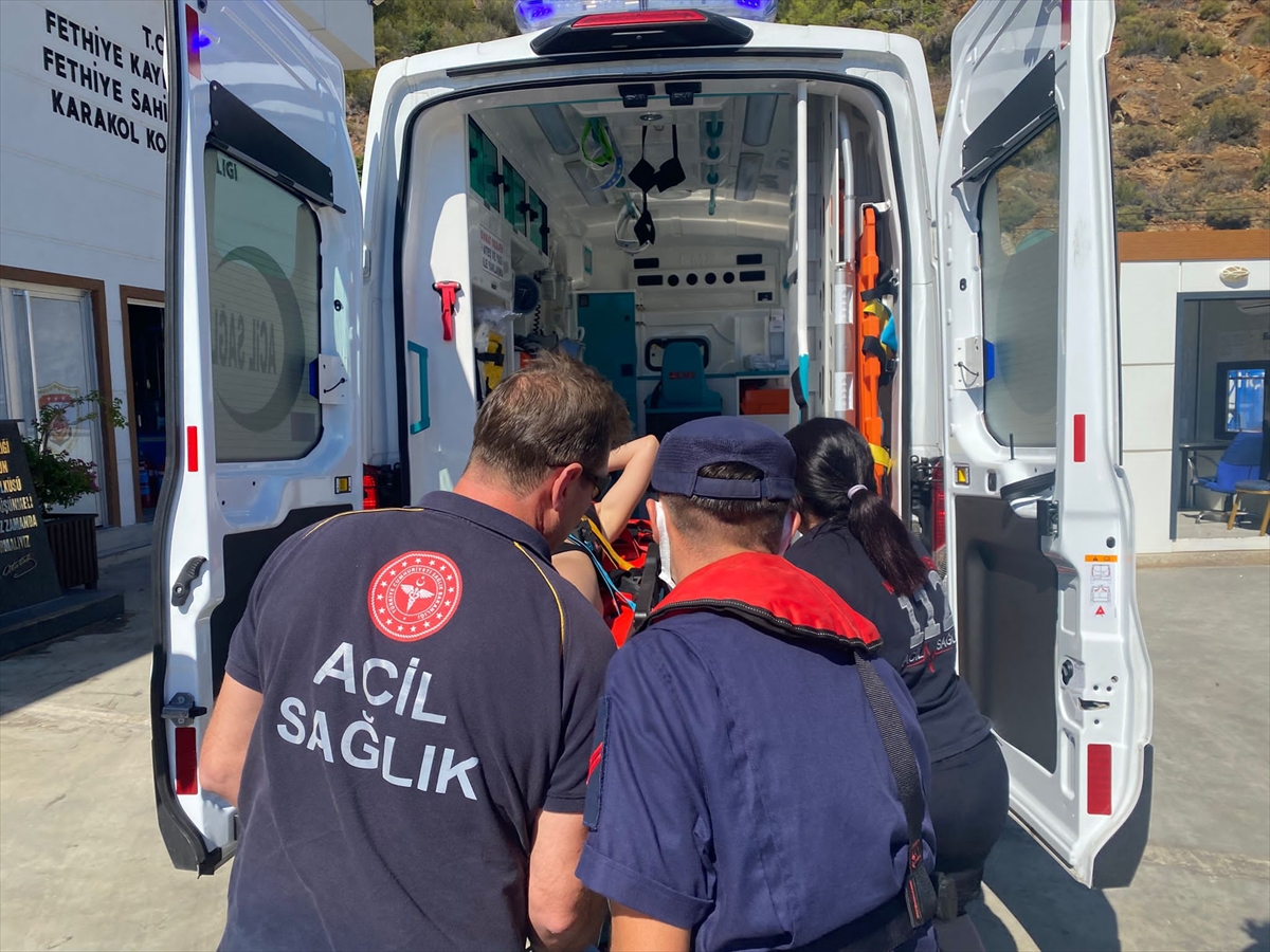 Fethiye kıyılarında yatta dramatik kurtarma operasyonu