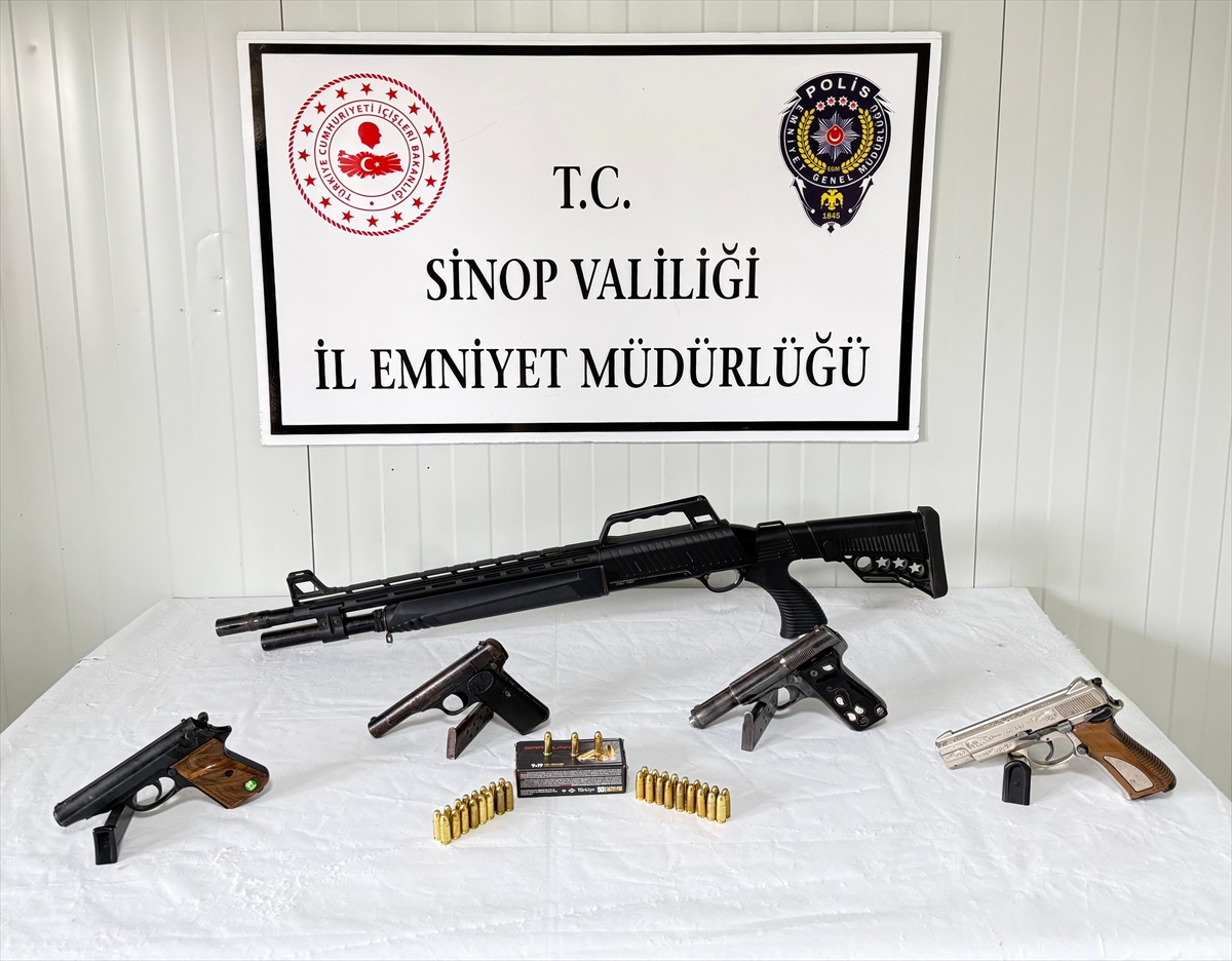 Sinop'ta Silah Kaçakçılığı Operasyonu ile 3 Şüpheli Yakalandı