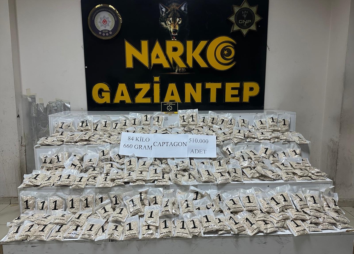 Gaziantep'te Nefes Kesen Uyuşturucu Operasyonu: 510 Bin Hap Ele Geçirildi