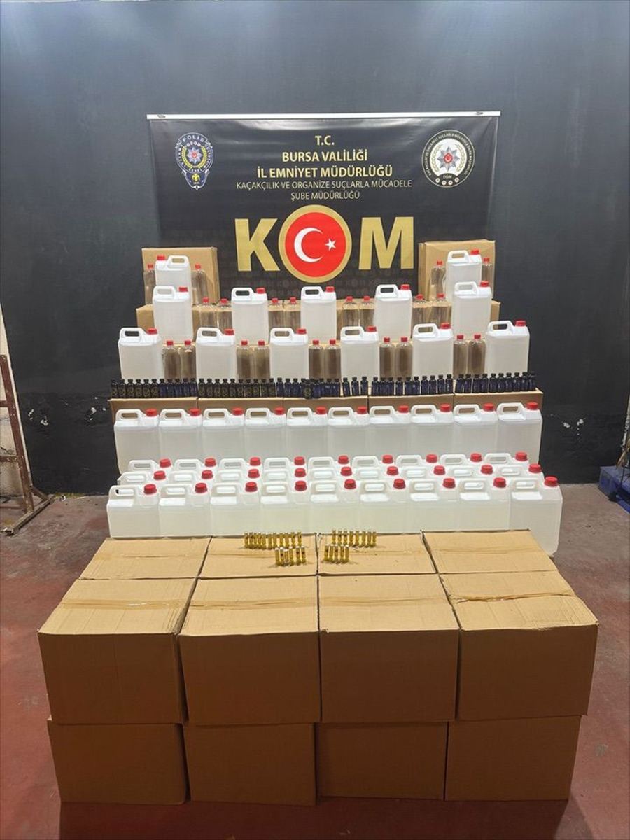 Bursa'da Kaçak Alkol Operasyonu Sarsıcı Detaylarla