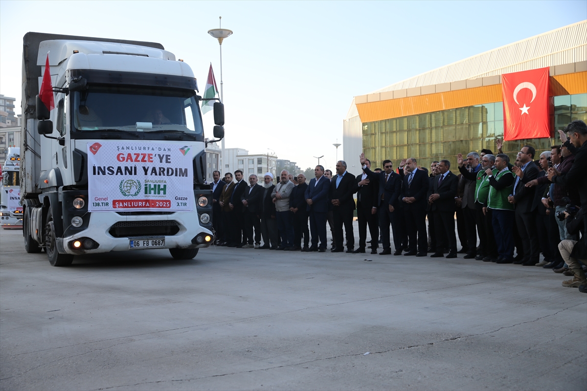 Şanlıurfa'dan Gazze'ye Uzanan Yardım Eli: Dev Tırlar Yola Çıktı