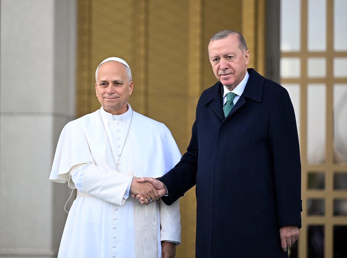Cumhurbaşkanı Erdoğan Papa 14. Leo'yu Ankara'da Ağırladı
