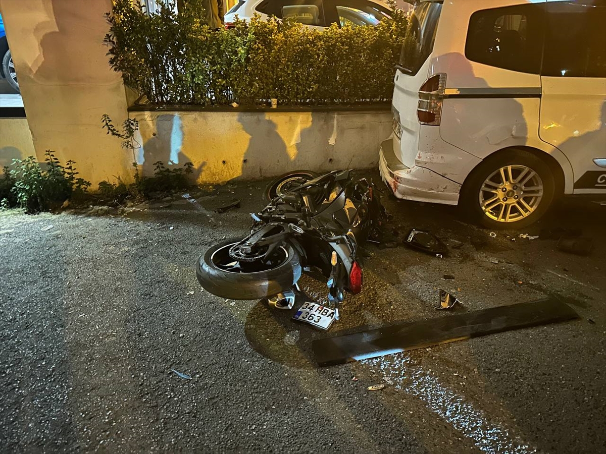 İstanbul Ataşehir'deki motosiklet kazası yaşandı