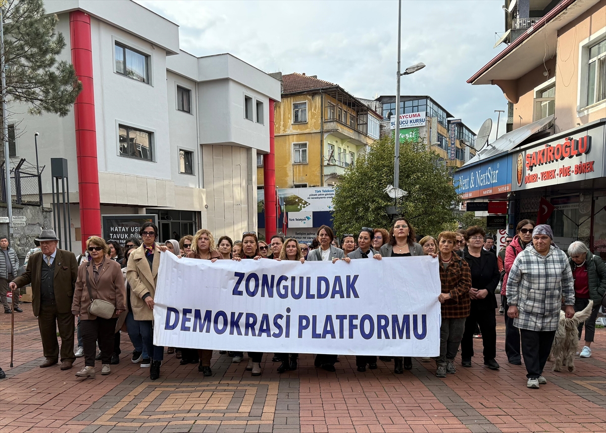 Kadın cinayetlerine karşı Zonguldak