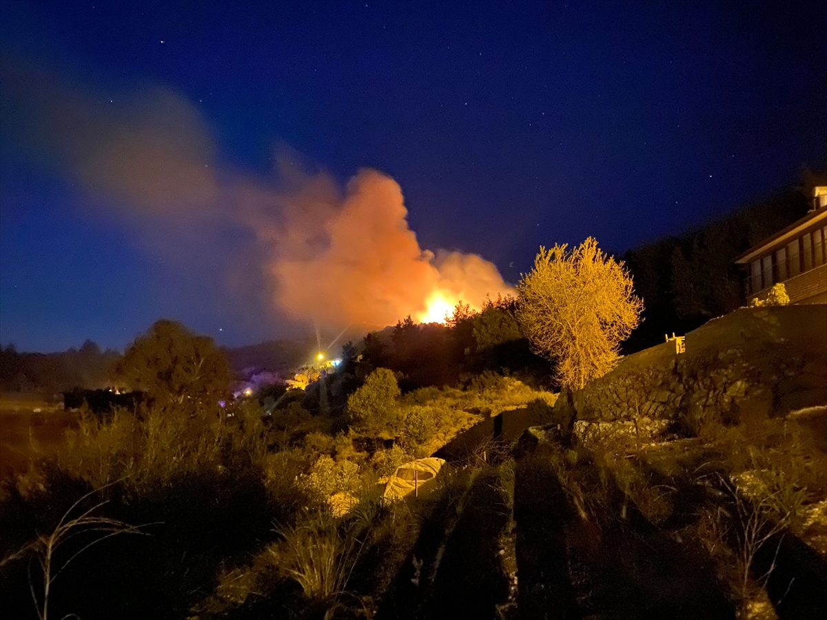 Antalya'da Çıkan Orman Yangını Kontrol Altına Alınmaya Çalışılıyor