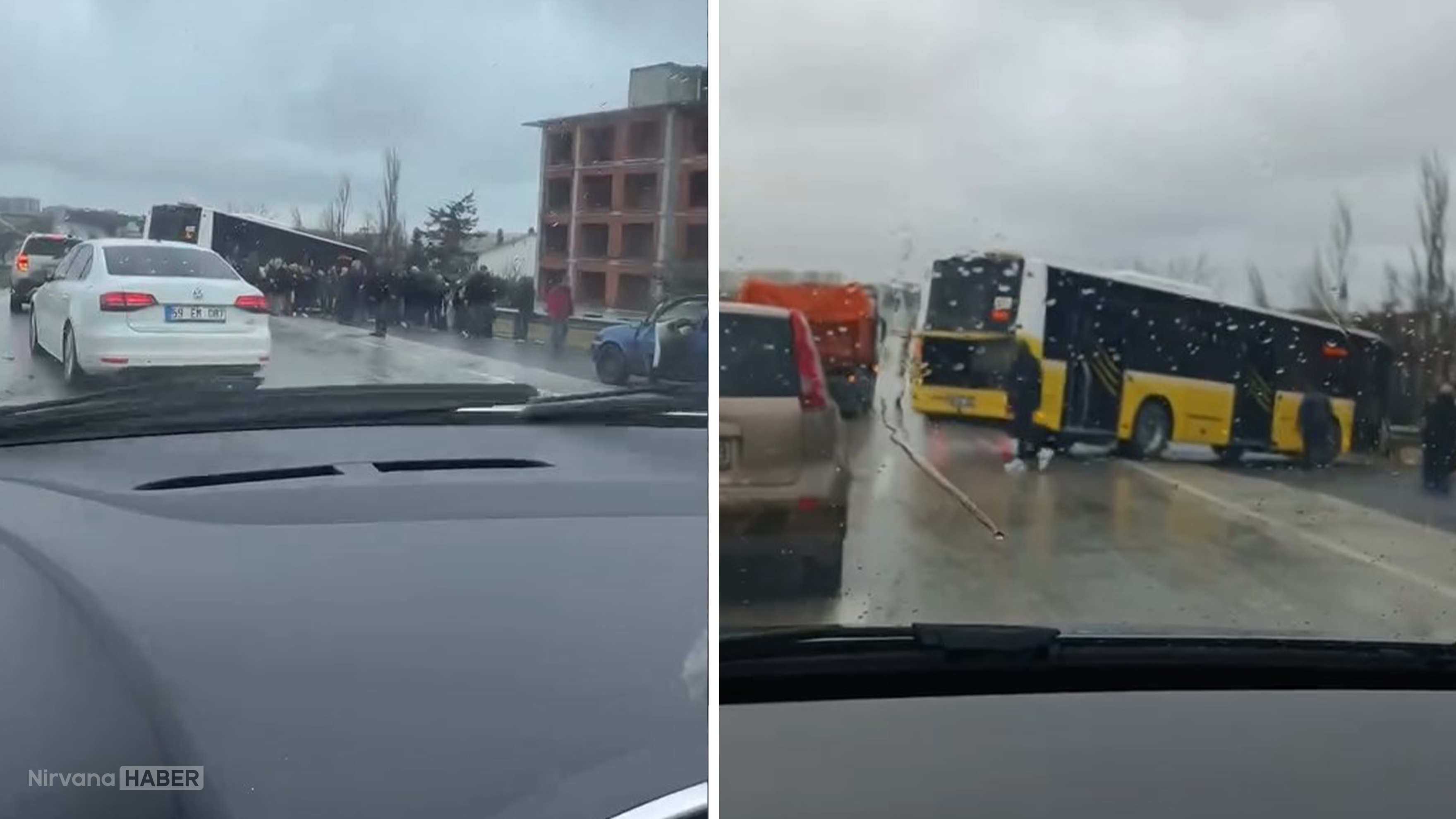 Büyükçekmece'de İETT kazası! O anlar kamerada
