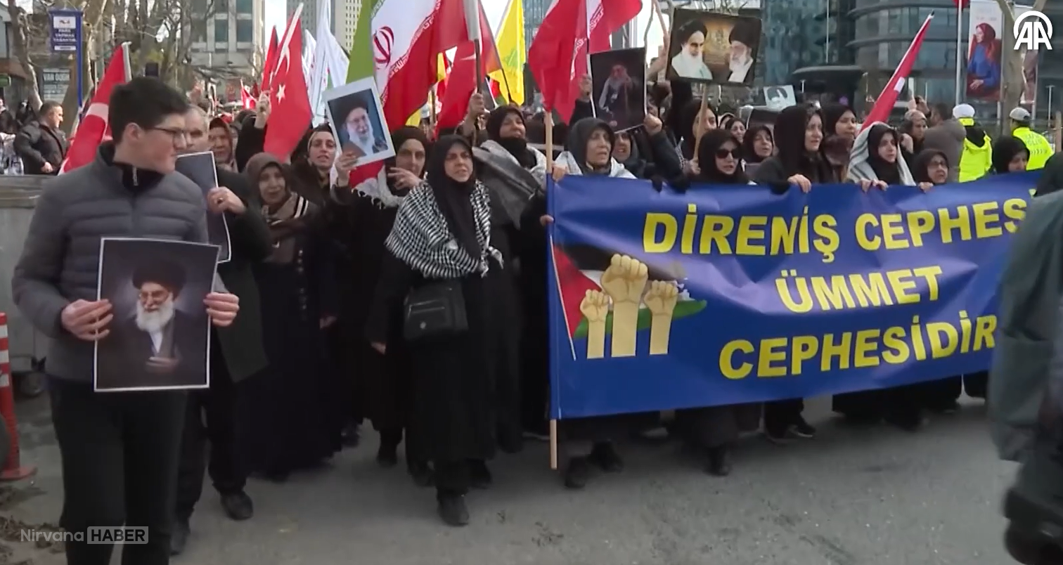 İstanbul’da ABD ve İsrail’e protesto: İran’a yönelik saldırılara tepki yürüyüşü