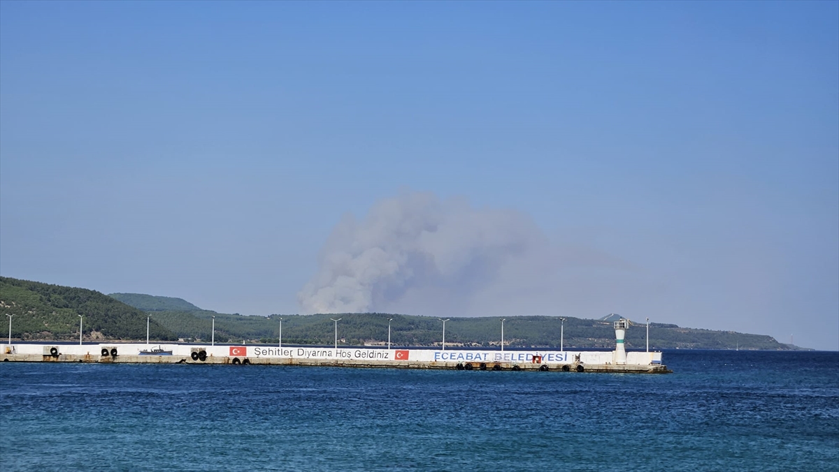 Çanakkale'nin Kalbinde Dev Yangın Paniği: Ekipler Seferber Oldu