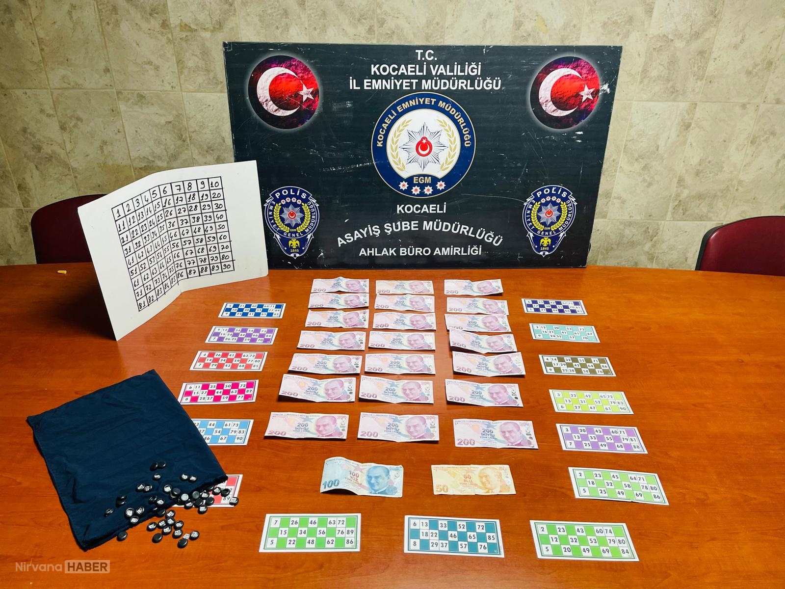 Kocaeli’de kumar operasyonu: 7 kişiye 81 bin 228 lira ceza
