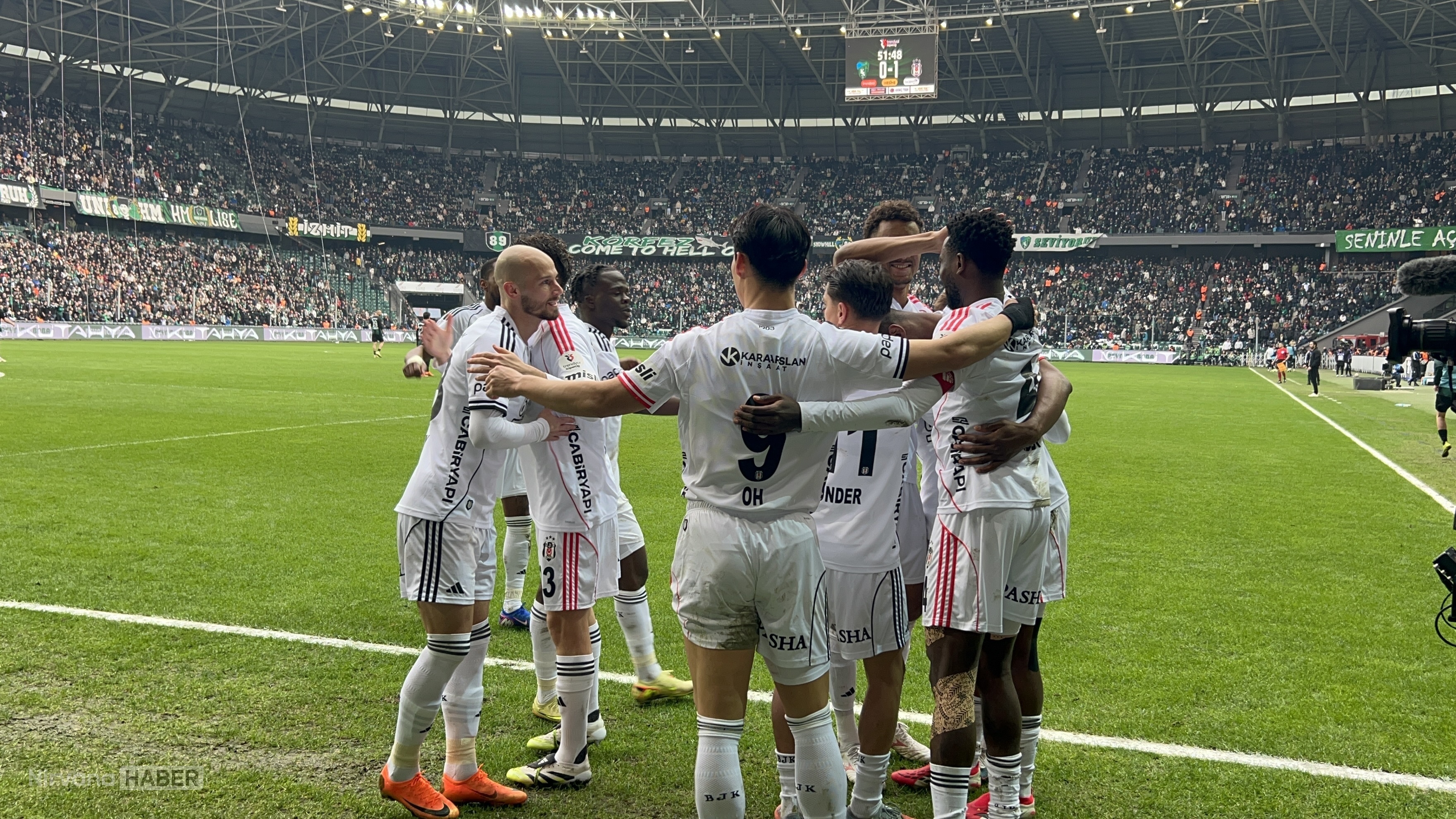 Beşiktaş Kocaelispor'u 1-0 mağlup etti