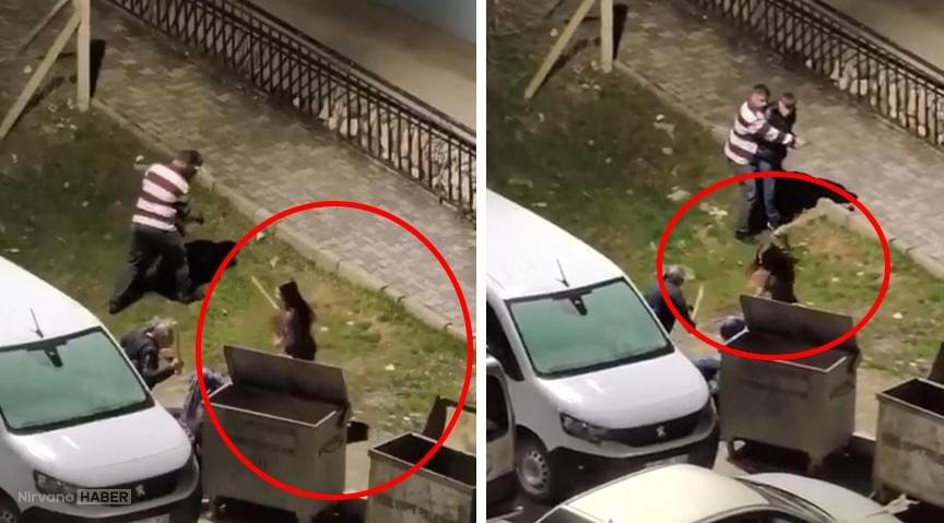 Eski eşinin evine gitti, mahalleli sopalarla dövdü!