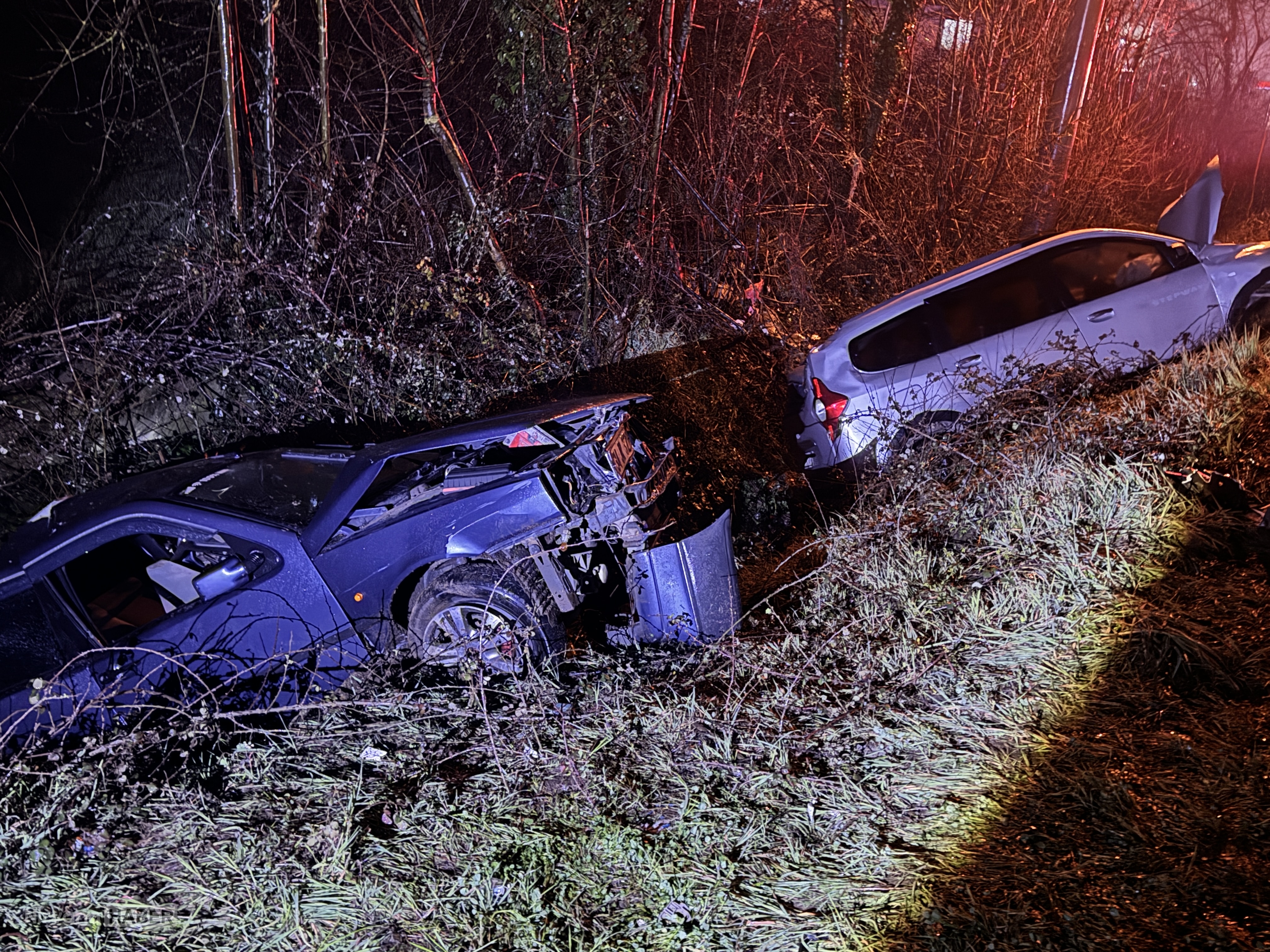 Düzce’de iki otomobilin çarpıştığı kazada 6 kişi yaralandı