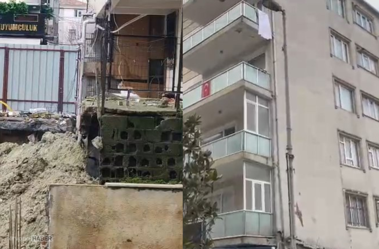 Küçükçekmece’de panik: Bina kaydı, sokak boşaltıldı