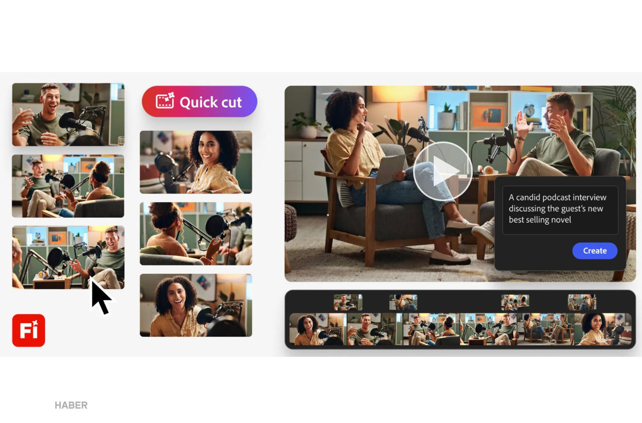 Adobe Firefly video düzenleyicisine yeni AI özelliği: Quick Cut