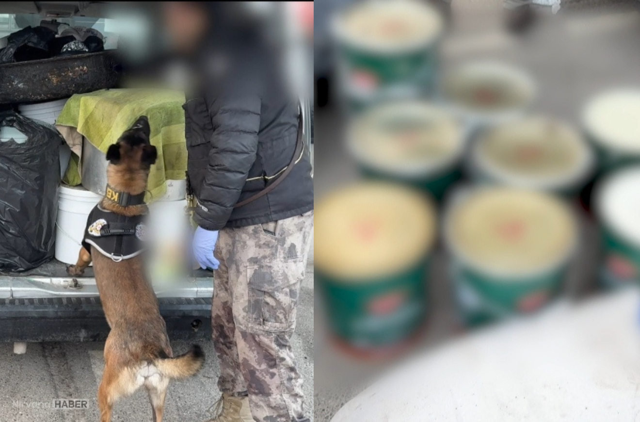 Kızartma yağı diye taşıdılar, 45 kilo uyuşturucuyla yakalandılar!