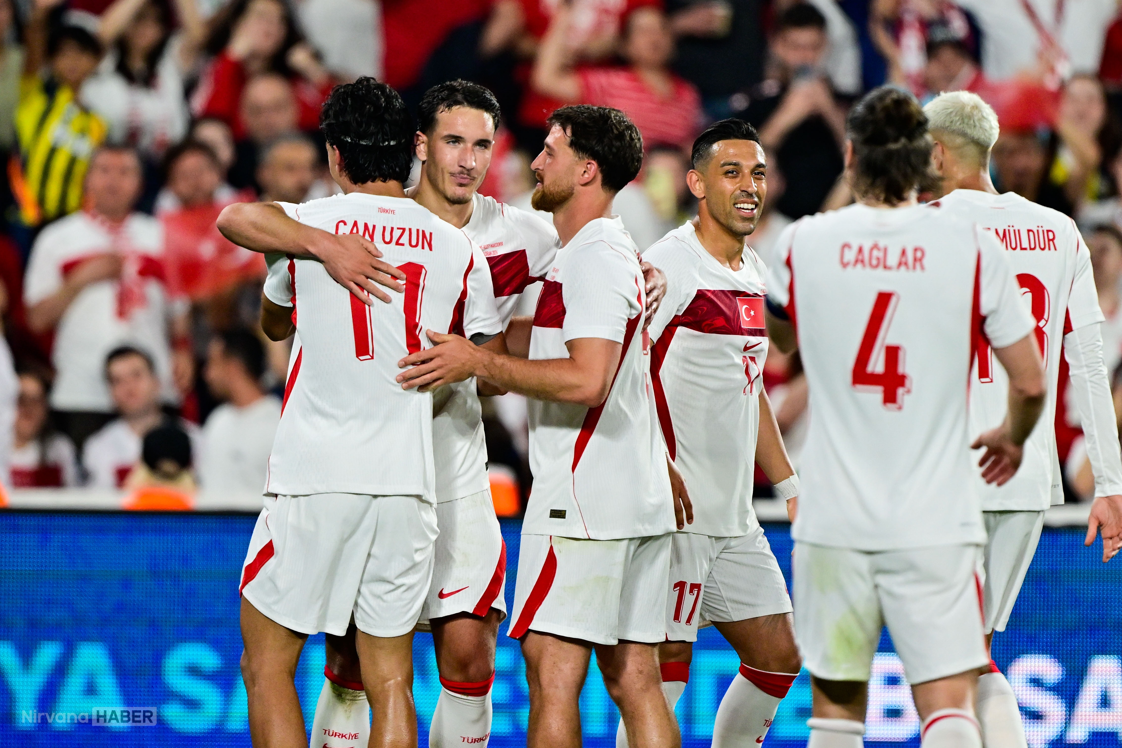 Bizim çocuklar Kuzey Makedonya'yı 4-0 mağlup etti