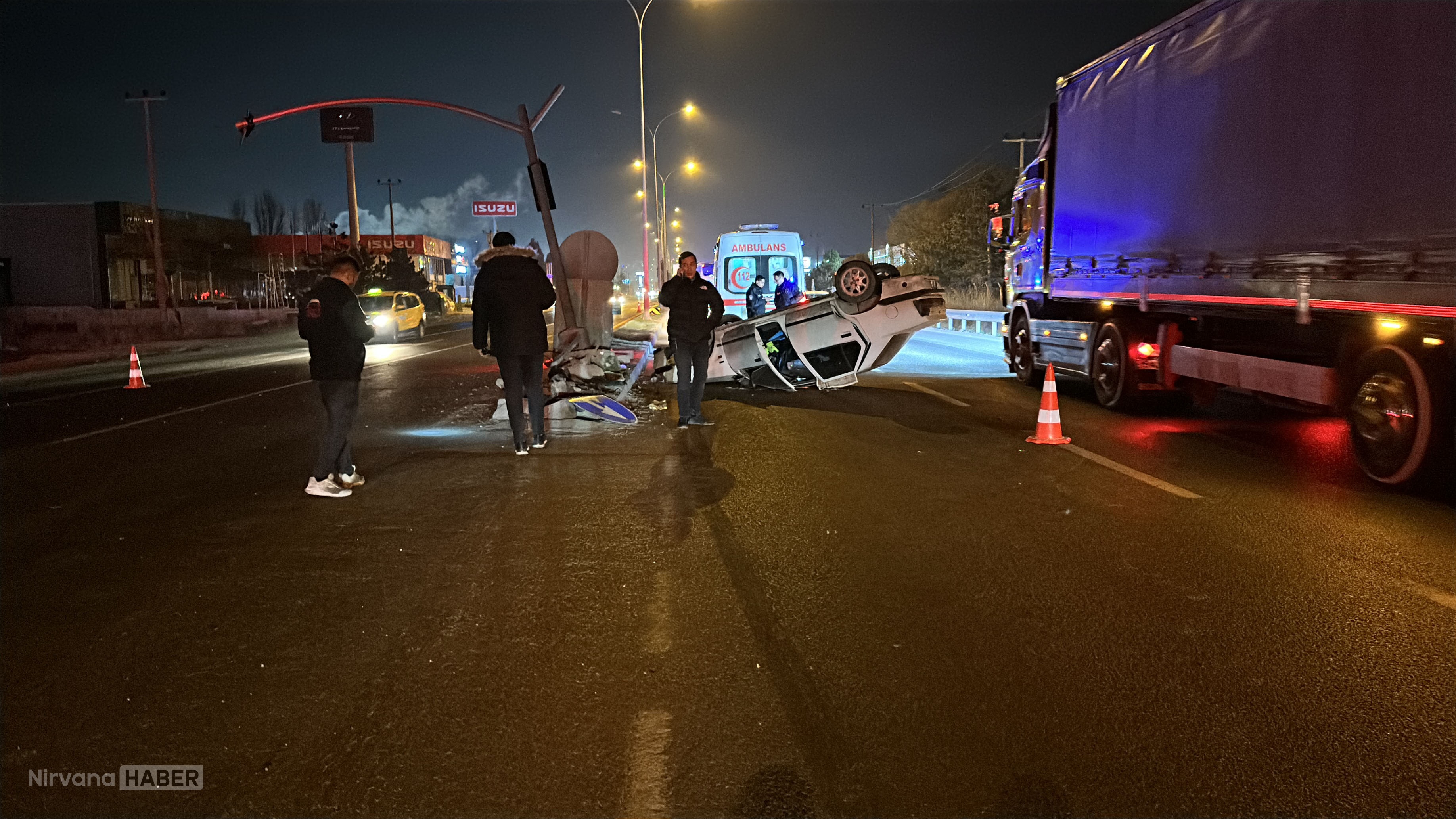Kütahya’da takla atan otomobilin sürücüsü yaralandı