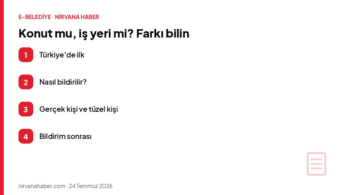 Konut mu, iş yeri mi? Farkı bilin