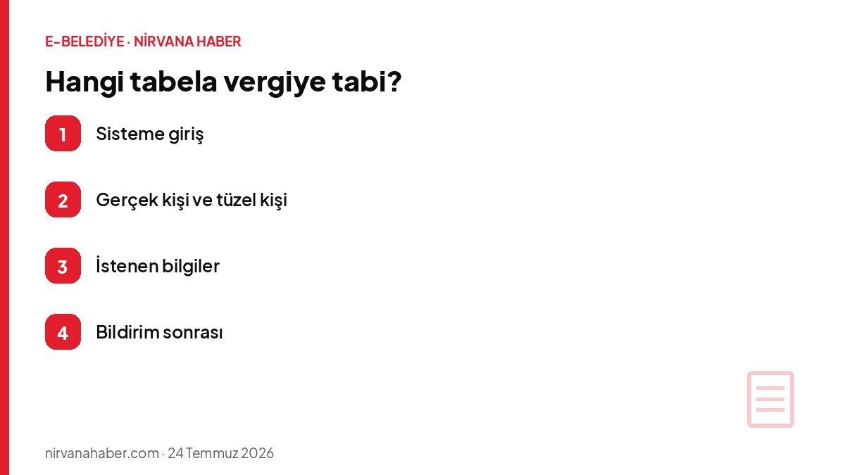 Hangi tabela vergiye tabi?