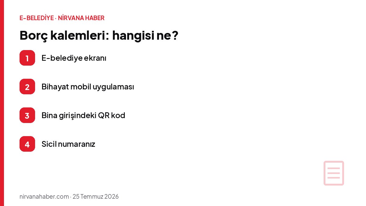 Borç kalemleri: hangisi ne?