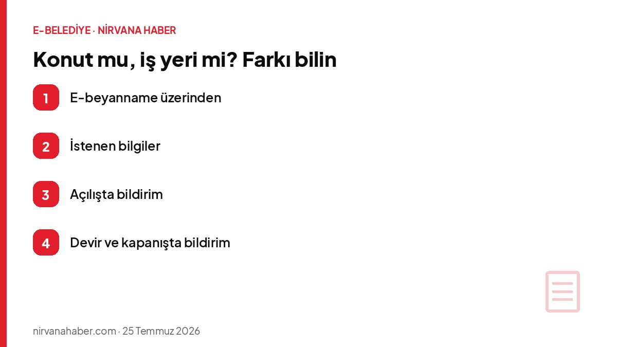 Konut mu, iş yeri mi? Farkı bilin