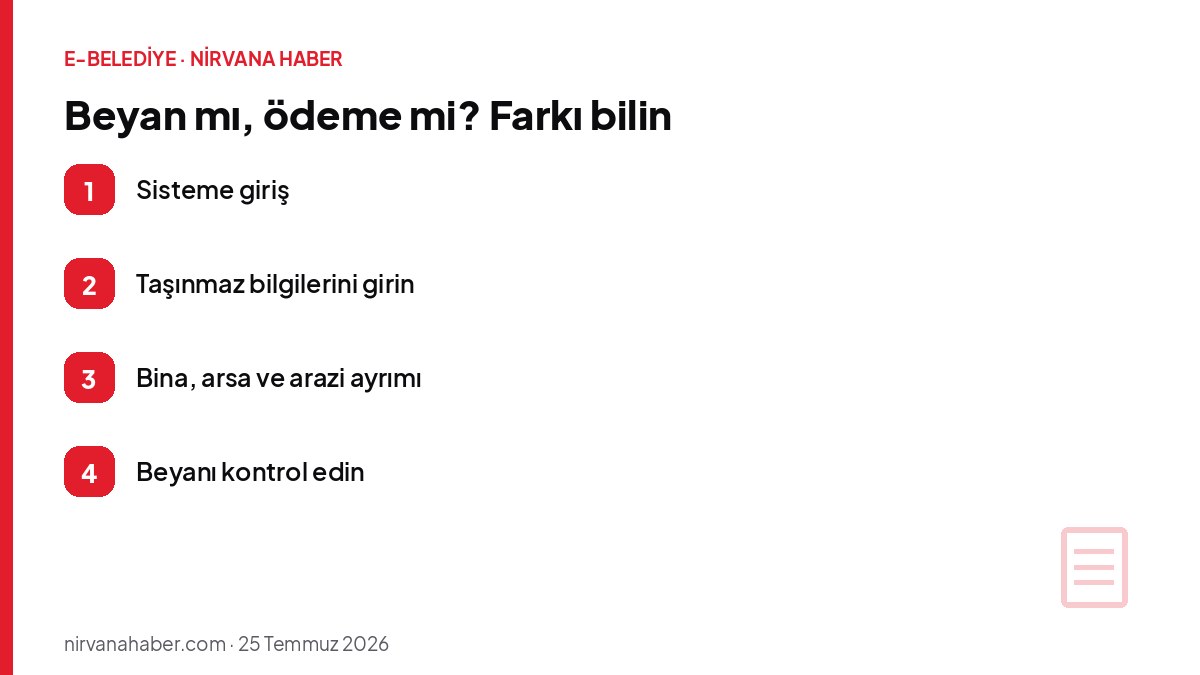Beyan mı, ödeme mi? Farkı bilin