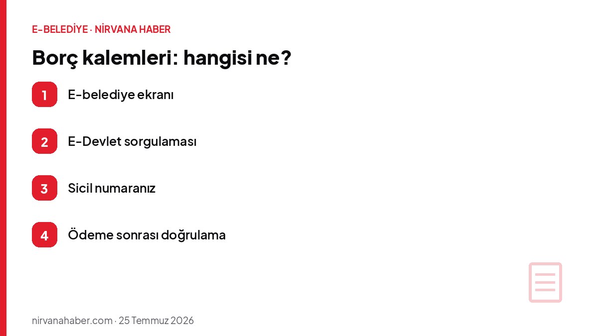 Borç kalemleri: hangisi ne?