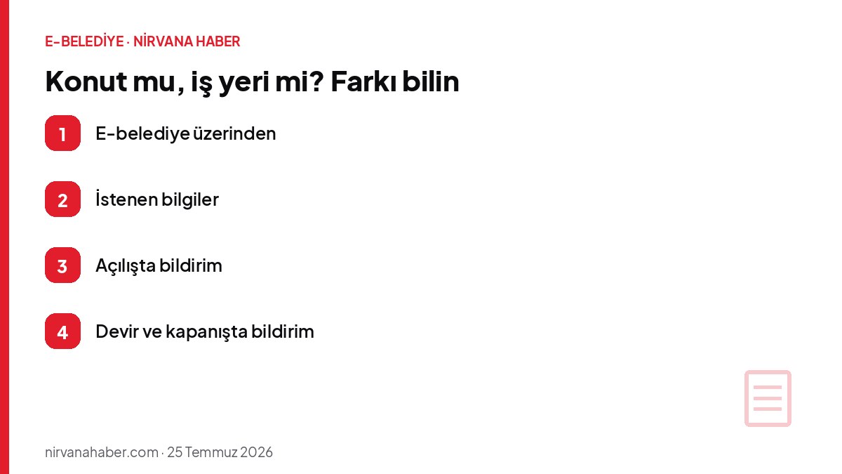 Konut mu, iş yeri mi? Farkı bilin