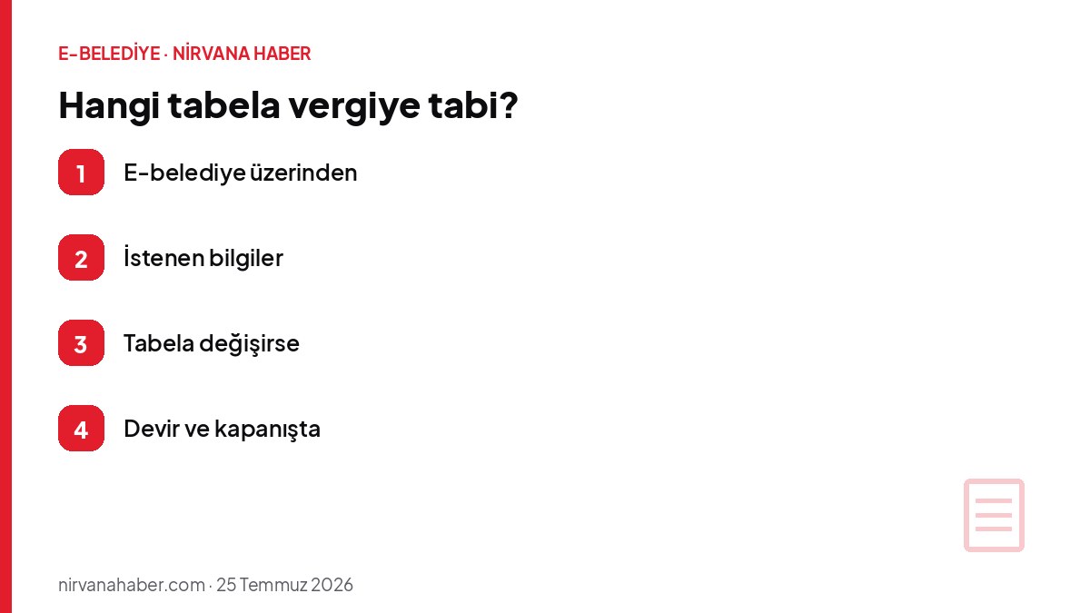 Hangi tabela vergiye tabi?