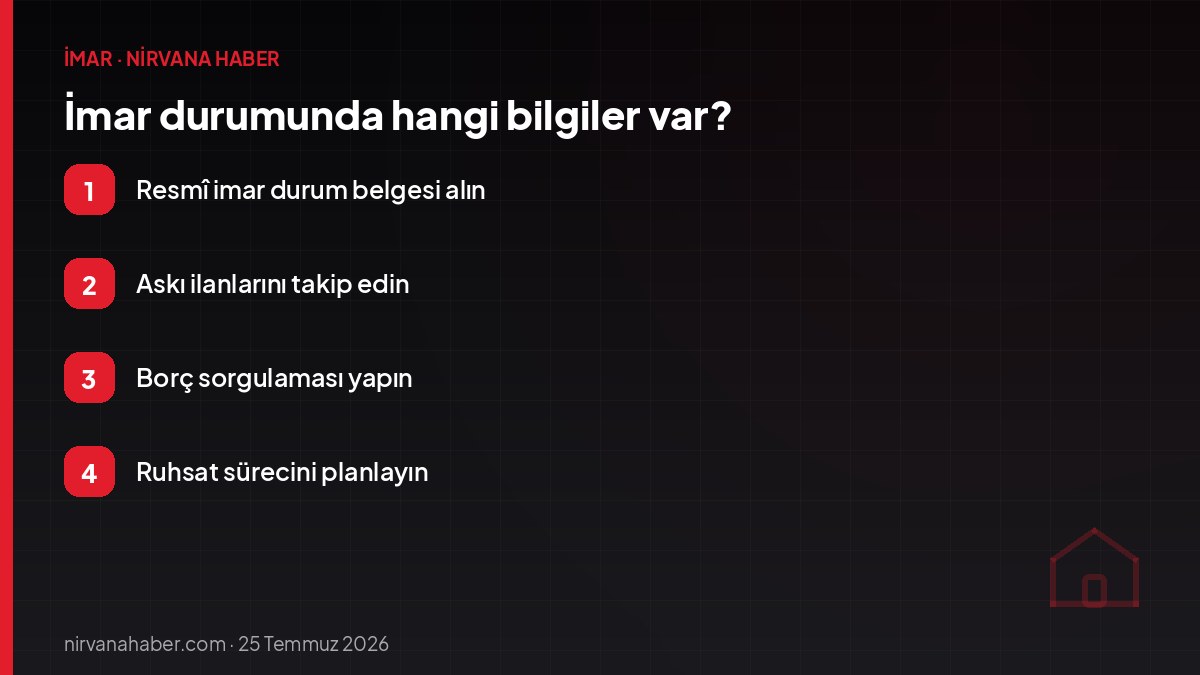 İmar durumunda hangi bilgiler var?