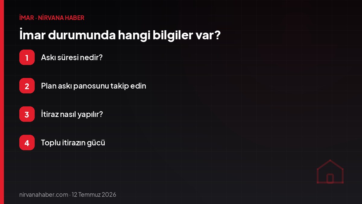 İmar durumunda hangi bilgiler var?