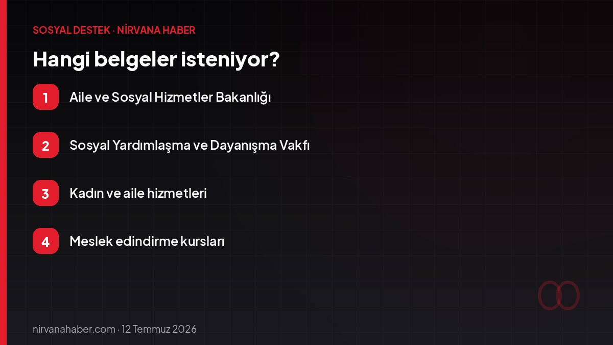 Hangi belgeler isteniyor?