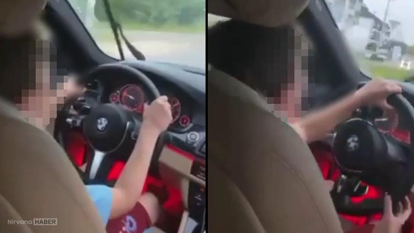 Minicik çocuk direksiyona geçti! Yolcuların canı hiçe sayıldı: Ekipler harekete geçti