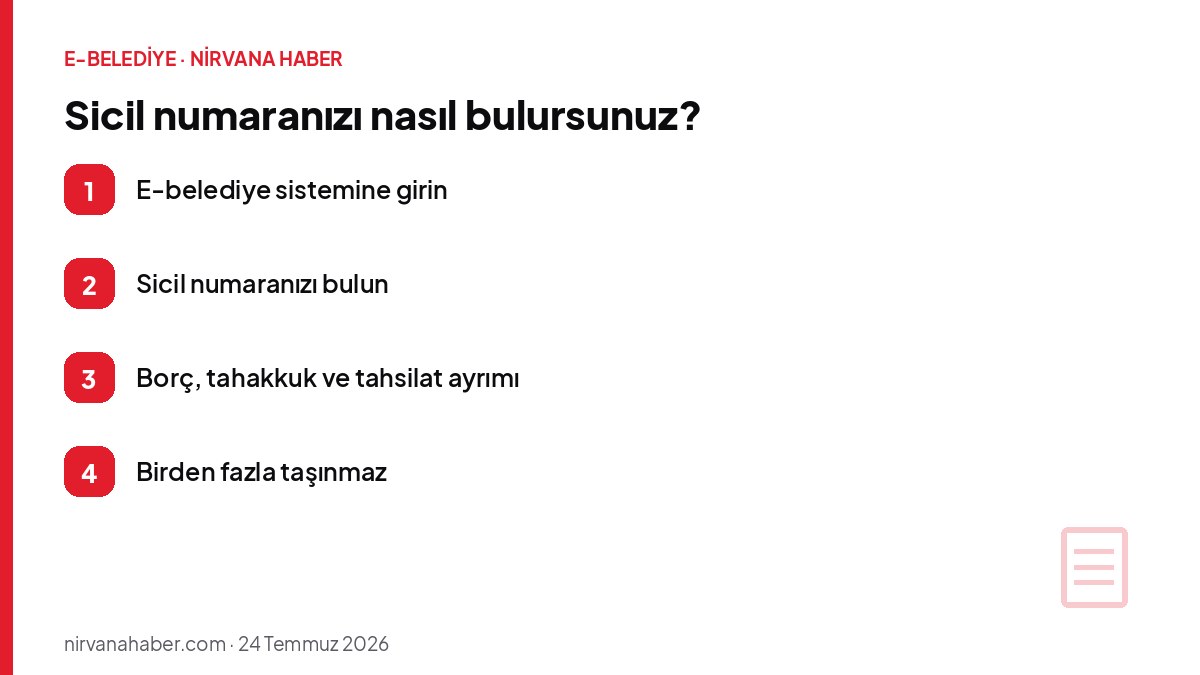 Sicil numaranızı nasıl bulursunuz?
