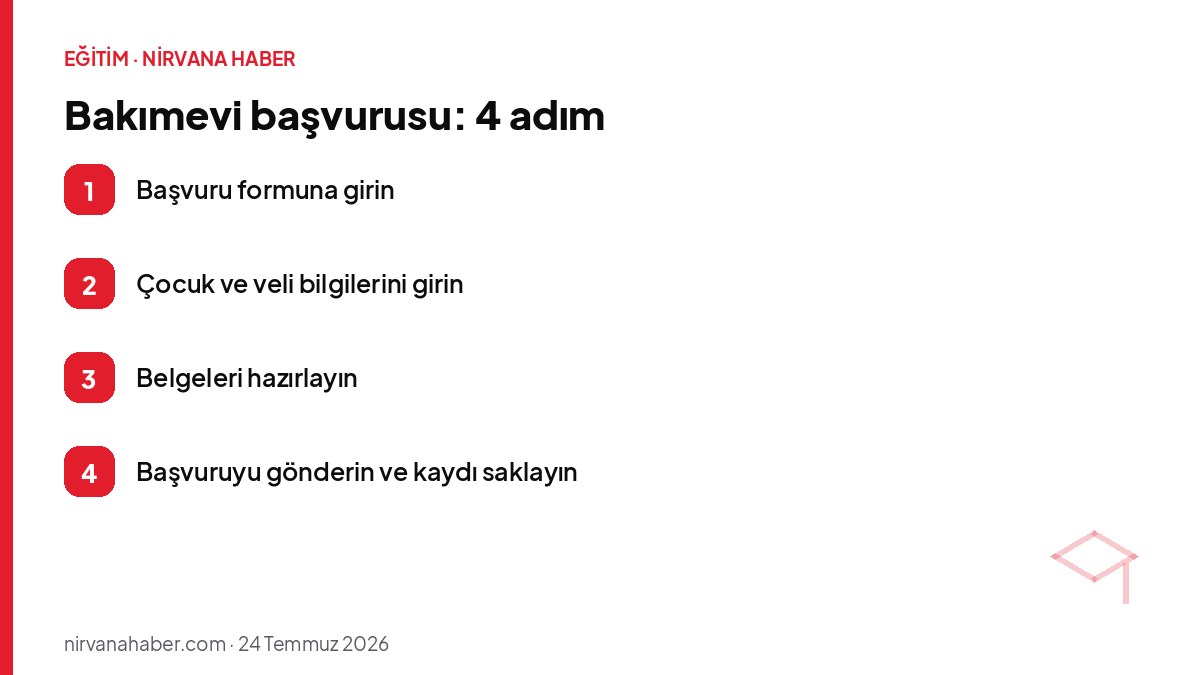 Bakımevi başvurusu: 4 adım